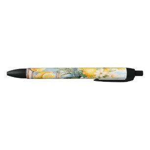 Summer Lemon Blossom Jar Pen