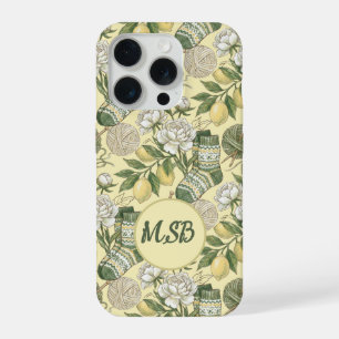Summer Lemon Knitting iPhone 15 Pro Case