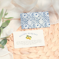 Summer Lemon & Mediterranean Tiles Bridal Shower