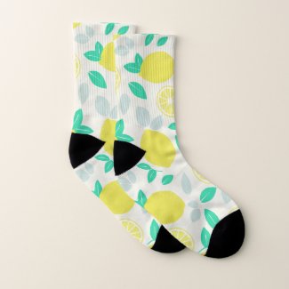 Summer Lemon Pattern in Cream