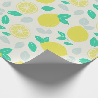 Summer Lemon Pattern in Cream