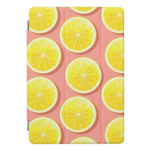 Summer Lemon Slices Pattern iPad Pro Cover