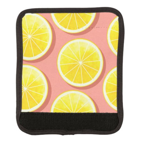Summer Lemon Slices Pattern Luggage Handle Wrap
