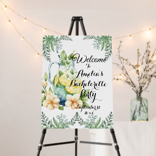 Summer Lemonade Bachelorette Party Welcome Sign