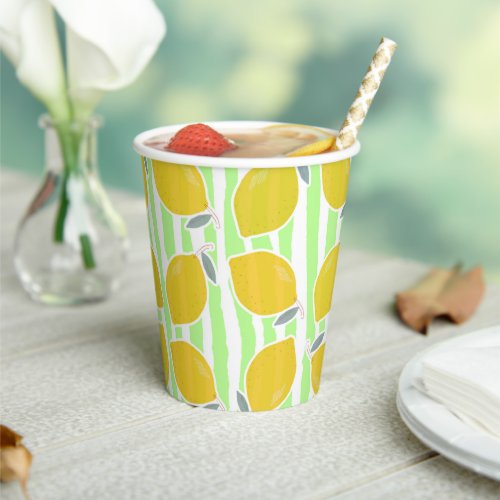 Summer Lemonade Paper Cups