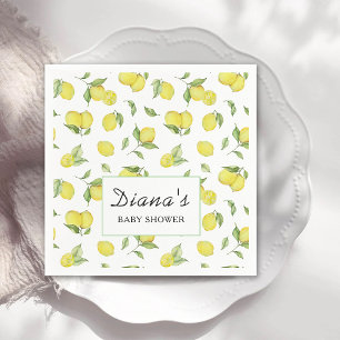 Summer Lemons Baby Shower Napkins