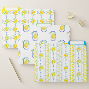 Summer Lemons File Folders