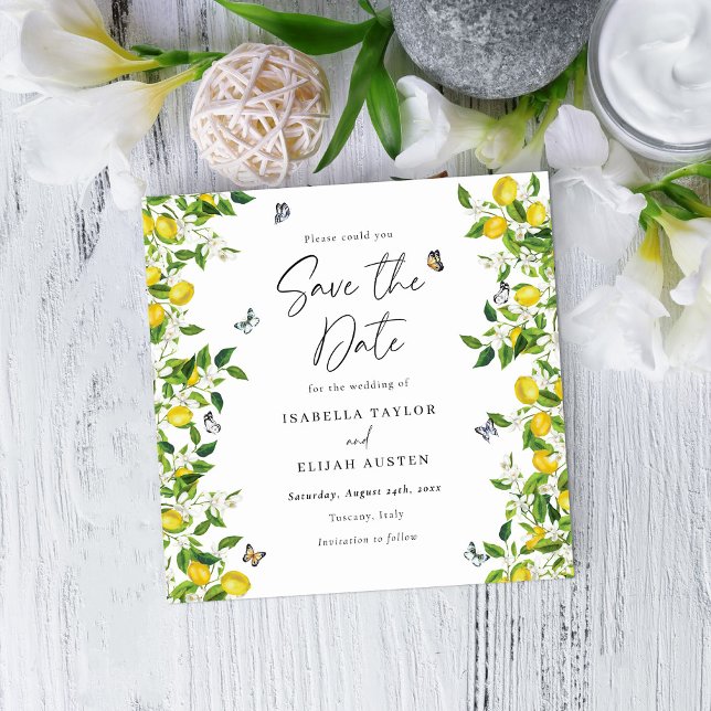 Summer Lemons Save the Date (Creator Uploaded)