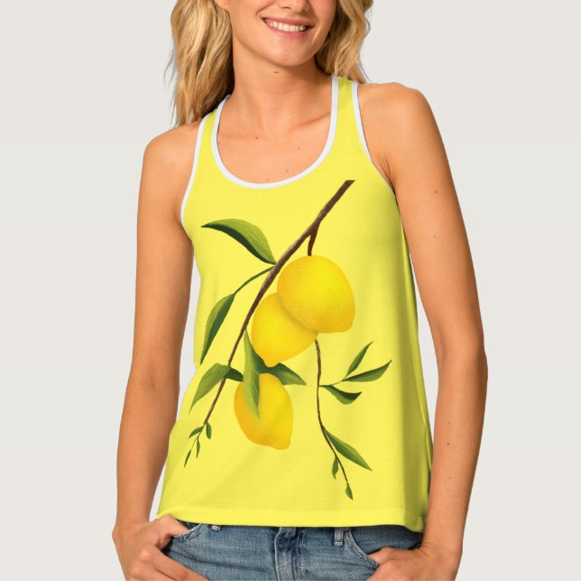 Summer Lemons  Tank Top (Front)
