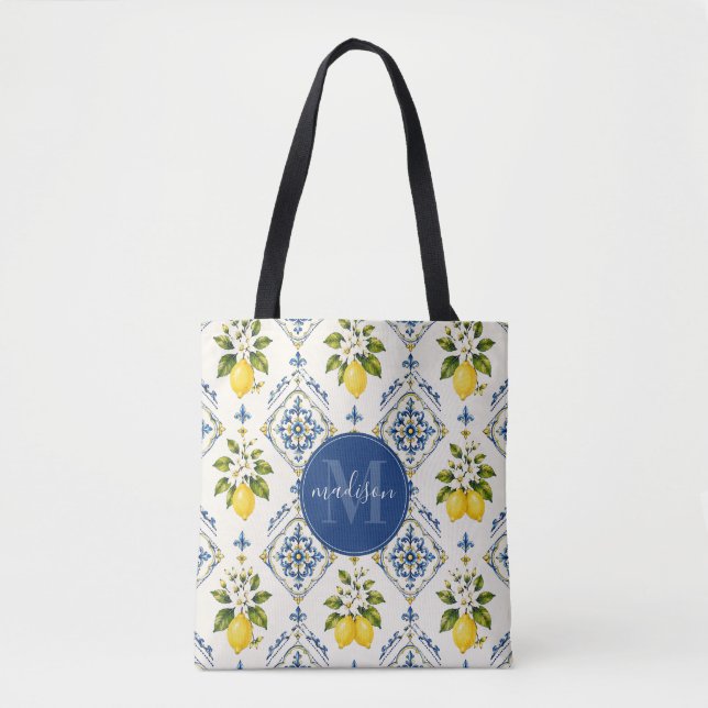 Summer Lemons Tote Bag (Front)