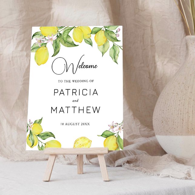 Summer Lemons Welcome wedding sign (Creator Uploaded)