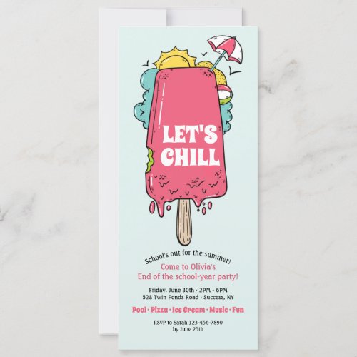 Summer Licks Party Invitation