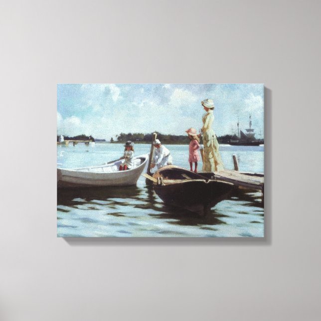 Summer Life in the Islelets (by Albert Edelfelt) Canvas Print (Front)