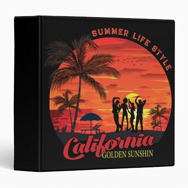 Summer Life Style 3 Ring Binder (Front/Spine)