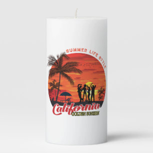 Summer Life Style Pillar Candle