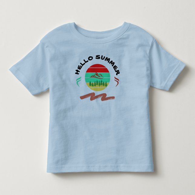  Summer Light Blue  Toddler  T-shirt (Front)