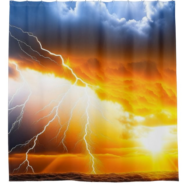 Summer Lightning Shower Curtain (Front)