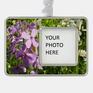 Summer Lilac and Daisies Christmas Ornament