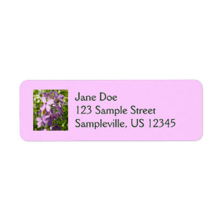 Summer Lilac and Daisies Label