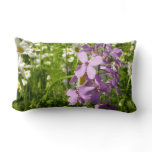 Summer Lilac and Daisies Lumbar Pillow