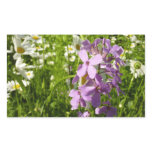 Summer Lilac and Daisies Rectangular Sticker