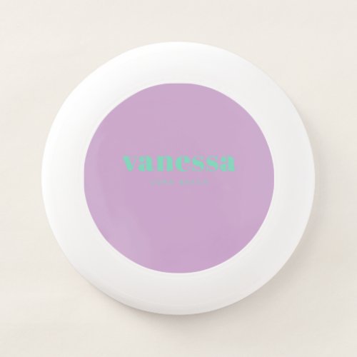 Summer Lilac Minimal Modern Classic Name Wham-O Frisbee