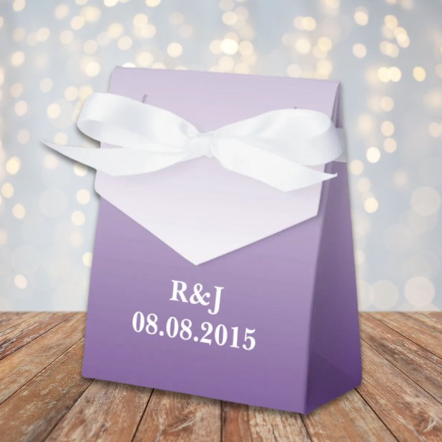 summer lilac ombre purple wedding favor boxes (summer lilac ombre purple wedding favor boxes)