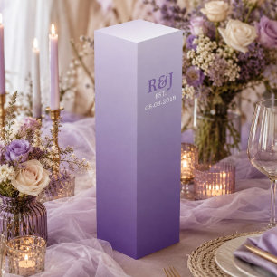 summer lilac ombre purple wedding favor wine gift box