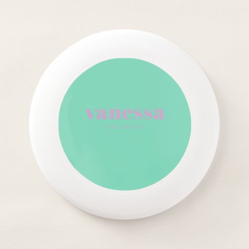 Summer Lilac Reverse Minimal Modern Classic Name Wham-O Frisbee