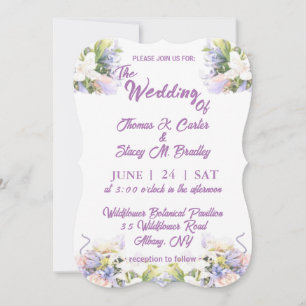 Summer Lilac Wildflower Romantic Wedding