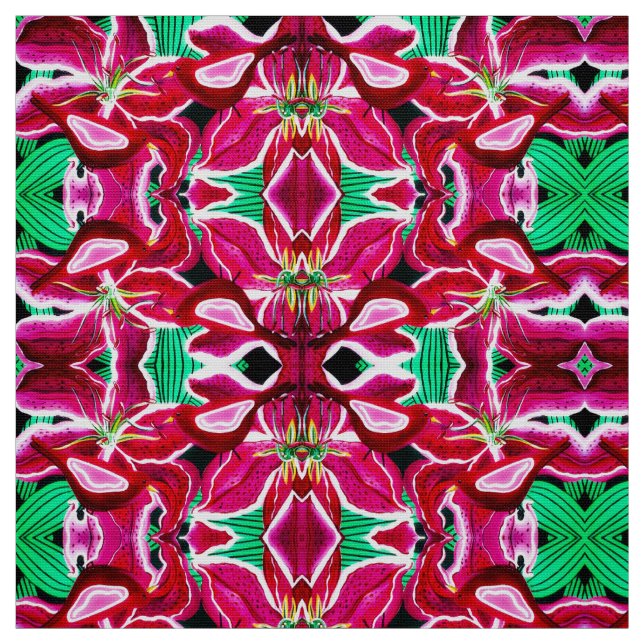 Summer Lilies Fabric (Swatch)