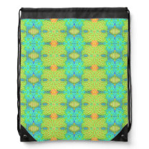 Summer Lime Drawstring Bag