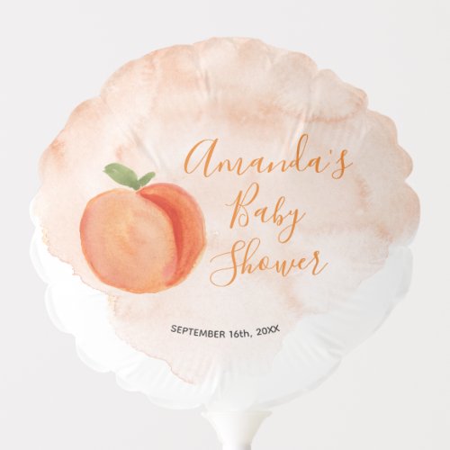 Summer Little Peach Baby Shower Balloon