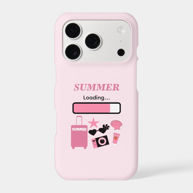 Summer Loading Pink iPhone Case (Back)