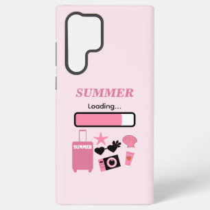 Summer Loading Pink Samsung Galaxy S22 Ultra Case