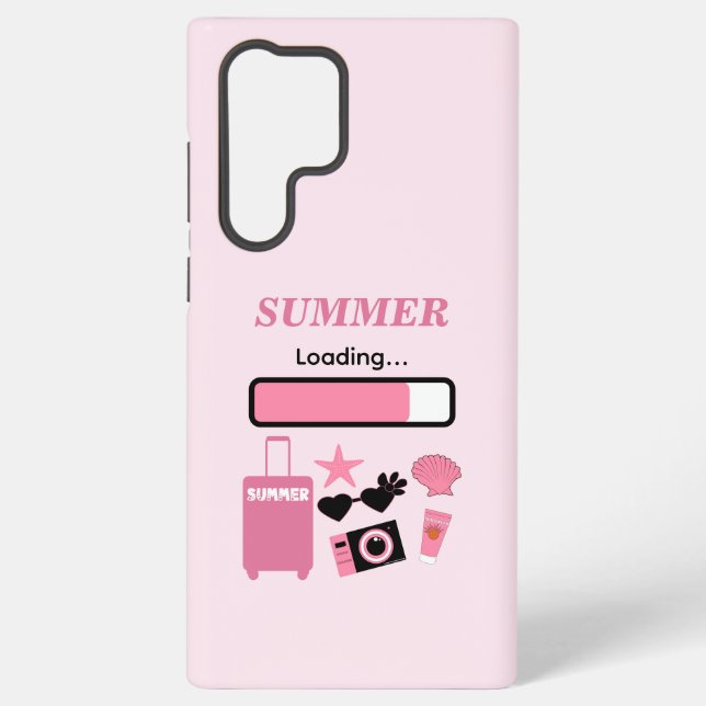 Summer Loading Pink Samsung Galaxy Case (Back)