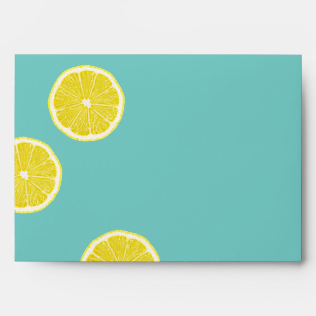 Summer Lobster Boil Party Aqua Envelope (Front)