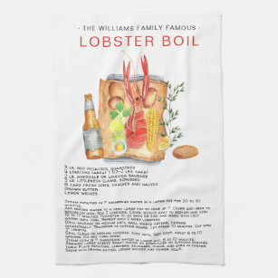 Summer Lobster Boil   Recipe Heirloom Tea Towel