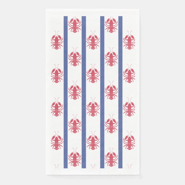 Summer Lobster Theme   Paper Guest Towels (Front)