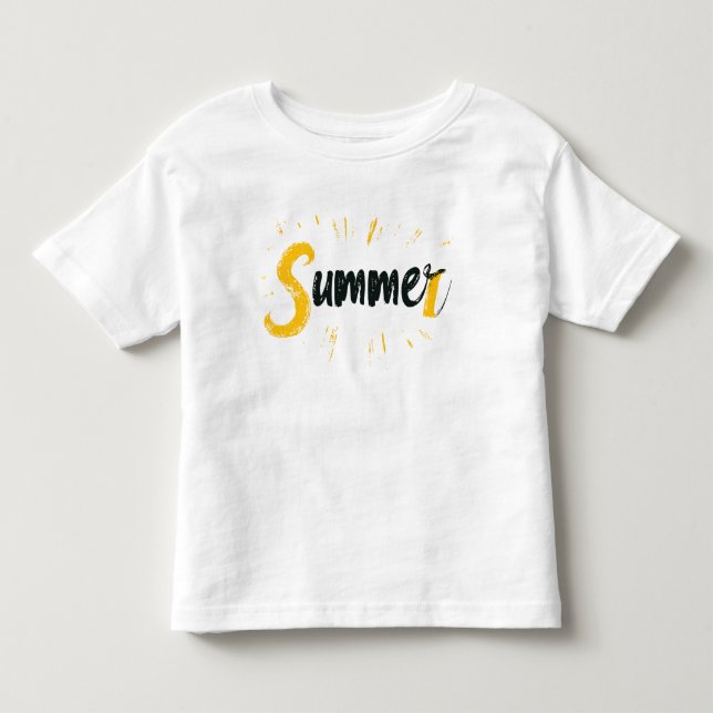 Summer Logo - Summer Text Design Toddler T-shirt (Front)
