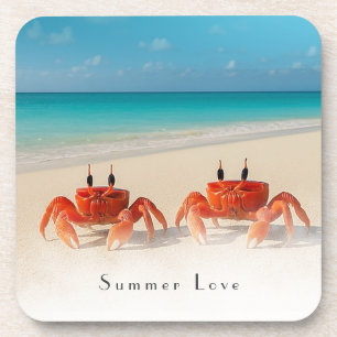 Summer Love – Customizable Cute Cork Beverage Coaster