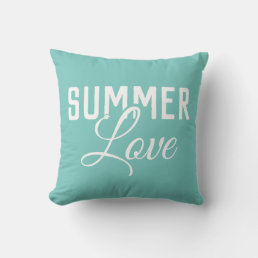 SUMMER LOVE typography | Outdoor Pillow