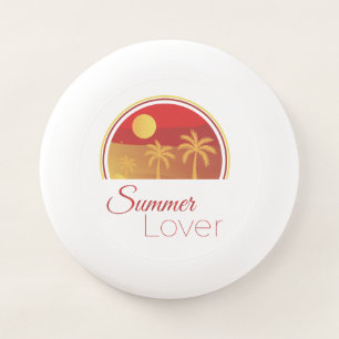 Summer Lover Retro Sunset Palm Trees Tropical  Wham-O Frisbee
