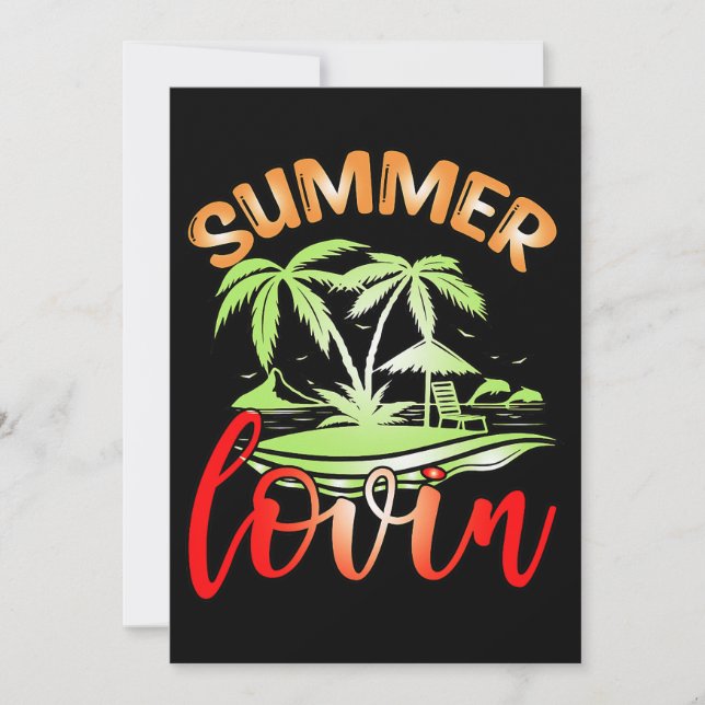 Summer Lovin Summer Break Invitation (Front)