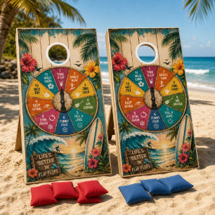 Summer Luau Bean Bag Toss Game