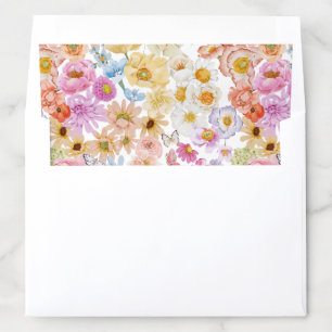 Summer Luxe Floral Bloom Envelope Liner