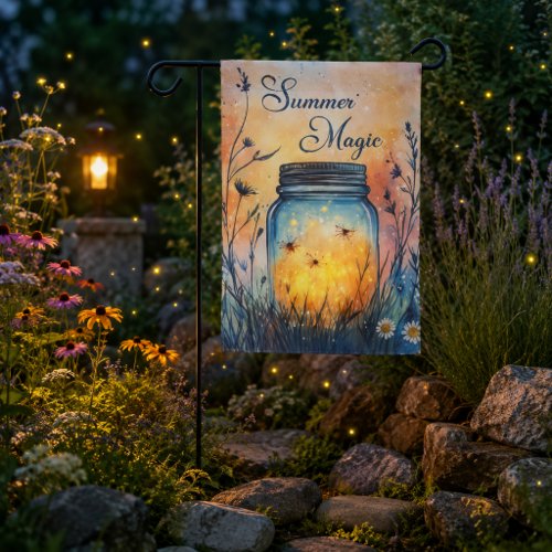Summer Magic Firefly Garden Flag