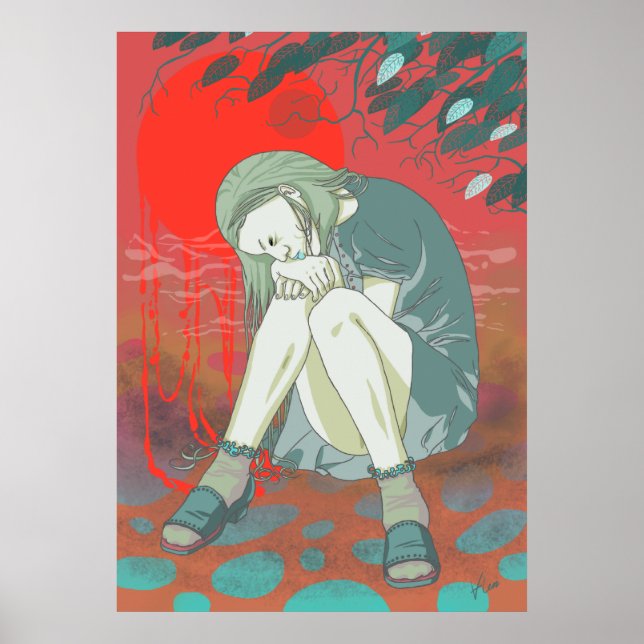 Summer makes me blue Print (Front)