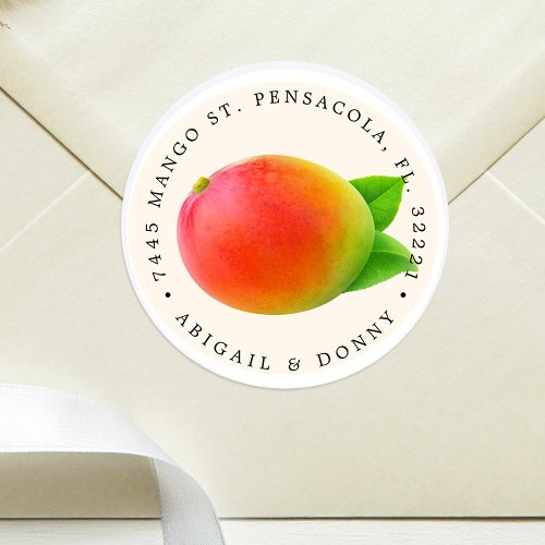 Summer Mango  Address Envelope Seal