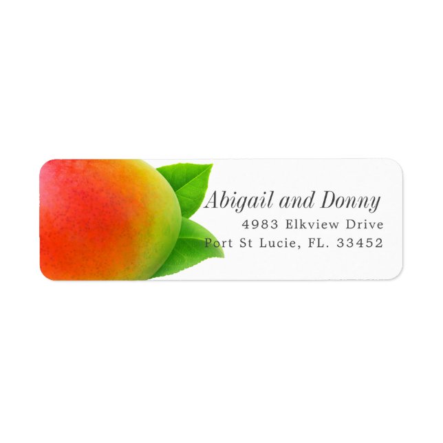 Summer Mango | Custom Address Label (Front)